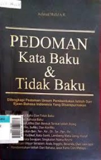 Image of Pedoman Kata Baku dan Tidak Baku